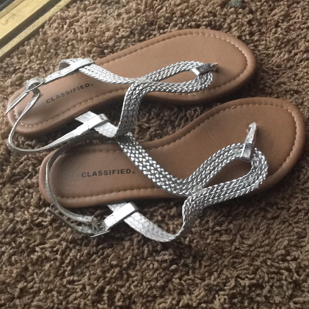 Silver sandals